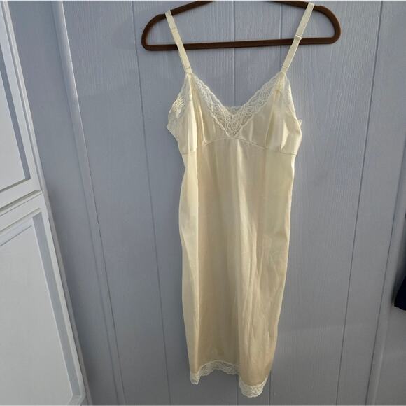 Komar Kids Other - Komar Vintage U.S.A Made Lace Slip Dress size Average 34 Fairycore Cottagecore